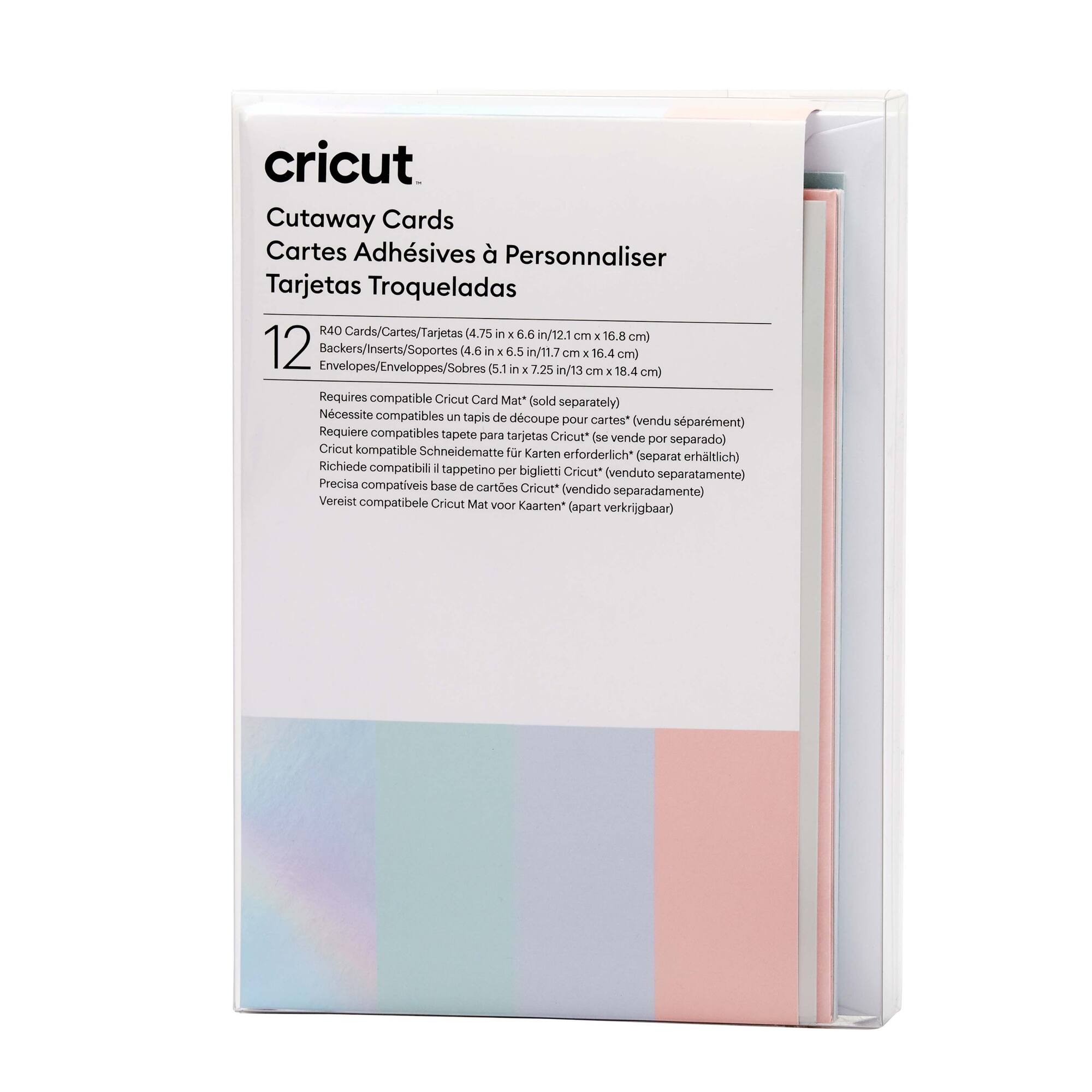 Cricut® R40 Cutaway Cards, Pastel Sampler